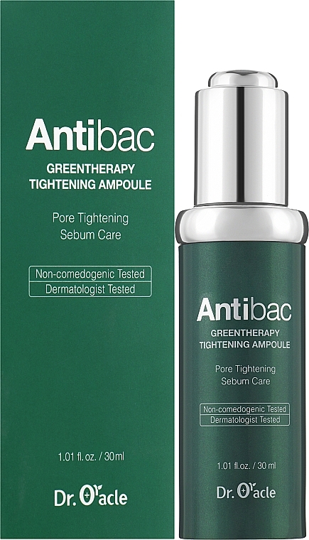 Antibacterial Face Serum - Dr. Oracle Antibac Green Therapy Tightening Ampoule — photo N1