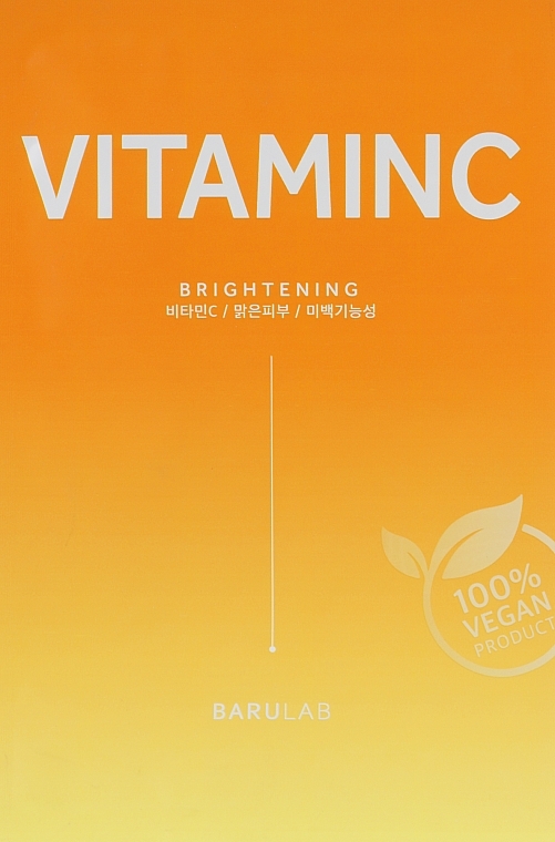 Vitamin C Moisturizing Sheet Mask - Barulab The Clean Vegan Vitamin C Mask — photo N1