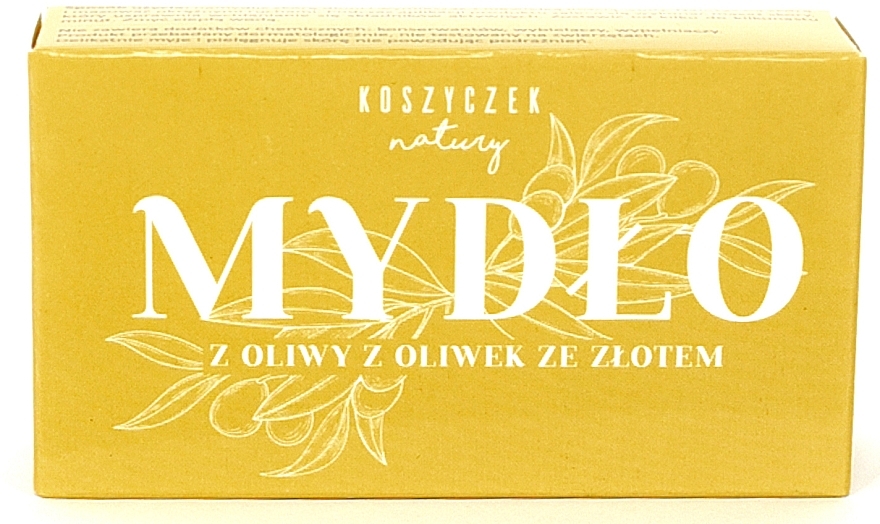Olive Soap with Gold - Koszyczek Natury — photo N1
