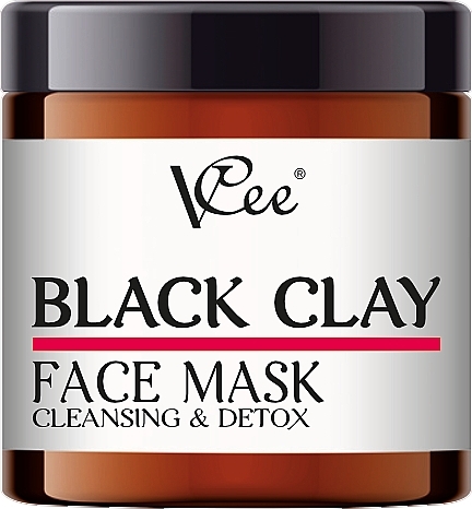 Black Clay Face Mask - VCee Black Clay Face Mask Cleansing&Detox — photo N1