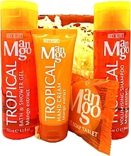 Fragrances, Perfumes, Cosmetics Mango Basket Set - Body Resort Tropical Mango (sh/gel/250ml + shm/250ml + h/cr/100ml + soap/50g)