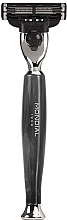 Men's shaving machine - Mondial Razor Moxon Mach3 Black Pearl — photo N1