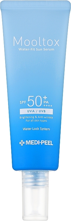 Ultra-Moisturizing Face Cleanser - Medi Peel Aqua Mooltox Water-Fit Sun Serum SPF 50+ — photo N1