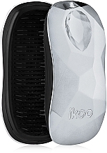 Hair Brush - Ikoo Home Black Prima Ballerina Silver — photo N1