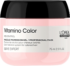 GIFT! Mask for Coloured Hair - L'Oreal Professionnel Serie Expert Vitamino Color Resveratrol Mask — photo N1