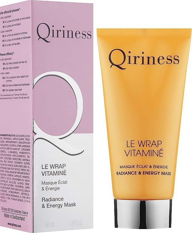 Energizing & Brightening Vitamin Face Mask - Qiriness Radiance & Energy Mask — photo N2