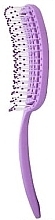 Rectangular Hair Brush, purple - Deni Carte — photo N2