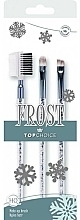 Frost Makeup Brush Set, 38273, 3 pcs - Top Choice — photo N3