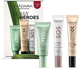 Fragrances, Perfumes, Cosmetics Miniature Set - Madara Cosmetics Urban Heroes Light (peel/17ml + cc/cr/15ml + f/cr/15ml)