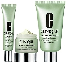 Fragrances, Perfumes, Cosmetics Set - Clinique Redness (Cleanser/75ml + Cream/30ml + Base/5ml)