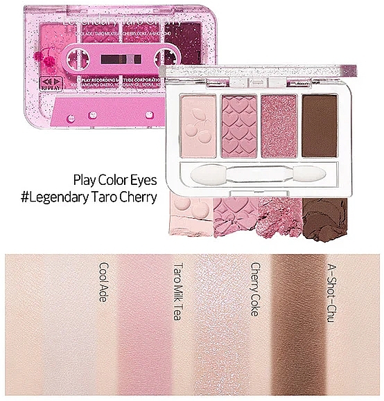 Eyeshadow Palette - Etude Replay Play Color Eyes Legendarry Taro Cherry — photo N2