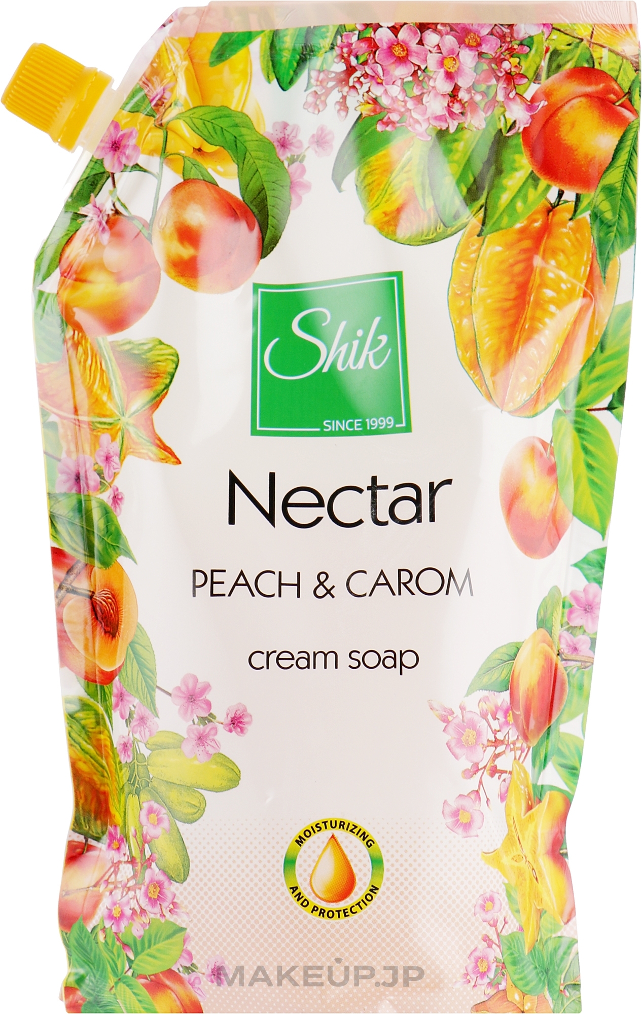 Liquid Gel Soap "Peach & Carambol", doypack - Shik Nectar — photo 460 ml