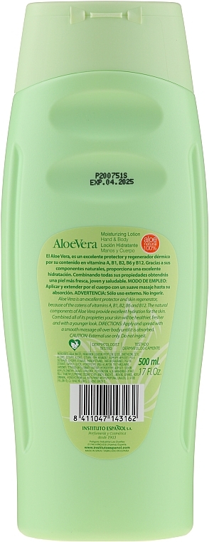 Moisturizing Aloe Body Lotion - Instituto Espanol — photo N2