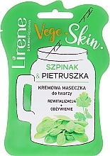 Fragrances, Perfumes, Cosmetics Spinach & Parsley Creamy Face Mask - Lirene Vege Skin Mask