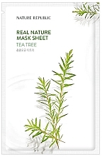 Tea Tree Sheet Face Mask - Nature Republic Real Nature Mask Sheet Tea Tree — photo N1