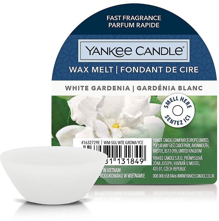 Scented Wax Melts - Yankee Candle Wax Melt White Gardenia — photo N1