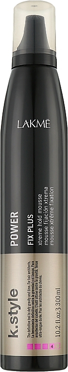 Extra Strong Hold Hair Styling Mousse - Lakme K.Style Fix Plus Hard Xtreme Hold Mousse — photo N1