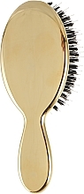 Small Massage Hair Brush, AUSP24M, golden - Janeke — photo N12