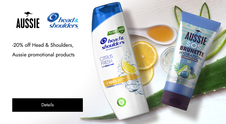 -20% off Head & Shoulders, Aussie promotional products. Prices on the site already include a discount.