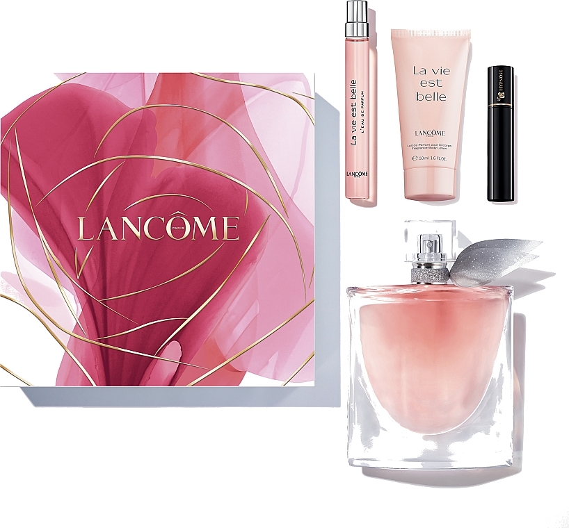 Lancome La Vie Est Belle - Set (edp 100 ml + edp 10 ml + mascara 2 ml + b/lot 50 ml)  — photo N1