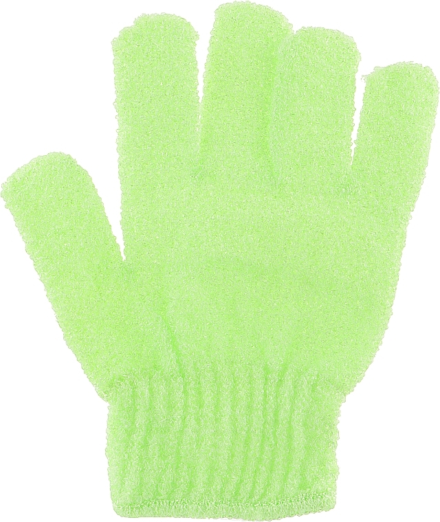 Bath Sponge Glove "Green" (5 fingers) - Soap Stories — photo N1