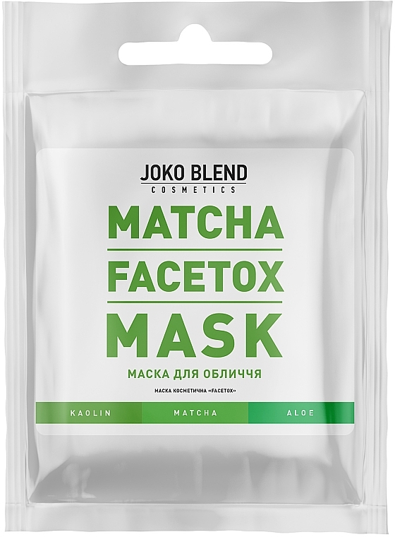 Face Mask with Green Tea Extract - Joko Blend Matcha Facetox Mask — photo N1