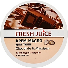 Fragrances, Perfumes, Cosmetics Body Cream with Shea Butter "Chocolate & Marzipan" - Fresh Juice Chocolate & Marzipan
