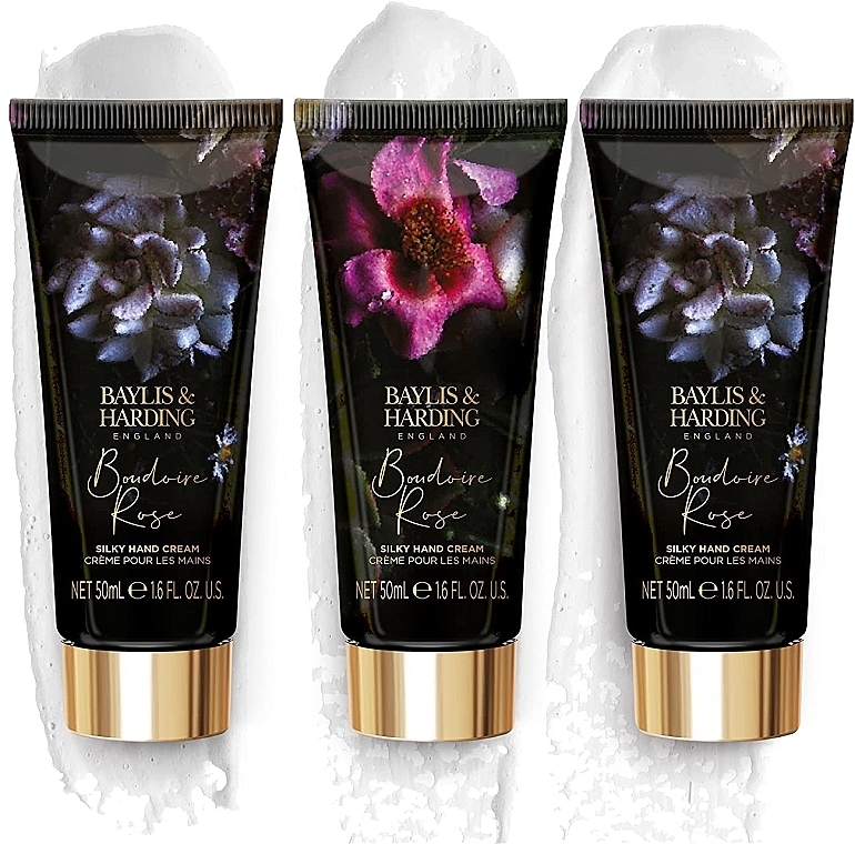 Set - Baylis & Harding Boudoire Rose Hand Cream Set (h/cream/3x50ml) — photo N7