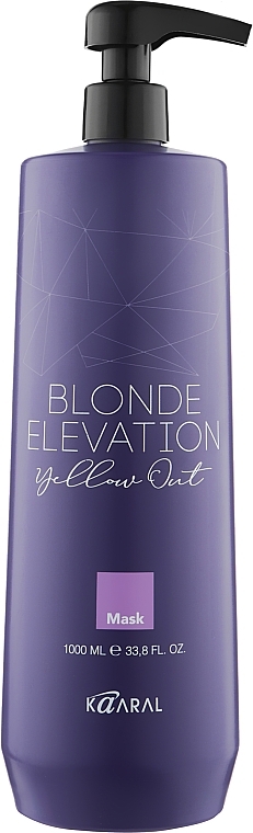 Bleached Hair Mask - Kaaral Blonde Elevation Yellow Out — photo N25