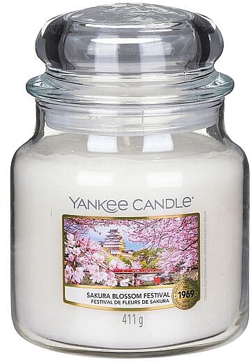 Scented Candle in Jar - Yankee Candle Sakura Blossom Festival Candle — photo N1