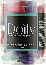 Fragrances, Perfumes, Cosmetics Women Spunbond Thong for SPA Procedures, in tube, multicolor - Doily