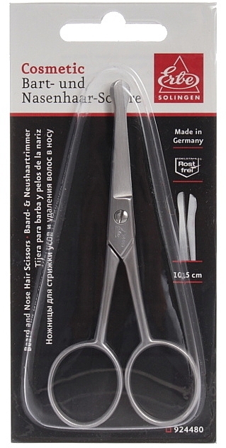 Nose & Beard Hair Scissors, 10.5 cm - Erbe Solingen — photo N5