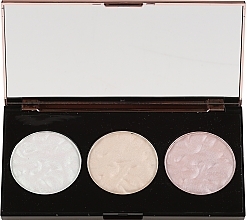 Face Highlighter Palette - Makeup Revolution 3 Strobe Highlighter Palette — photo N5