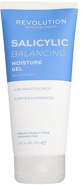 Moisturizing Face Gel - Revolution Body Skincare Salicylic Balancing Moisture Gel — photo N1