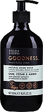 Hand Liquid Soap - Baylis & Harding Goodness Oud, Cedar & Amber Natural Hand Wash — photo N3