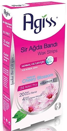 Body Depilation Strips with Cherry Scent - Agiss Depilation Wax Strips — photo N1