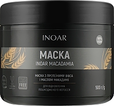 Fragrances, Perfumes, Cosmetics Lipid Hair Care Mask "Macadamia" - Inoar Macadamia Mask