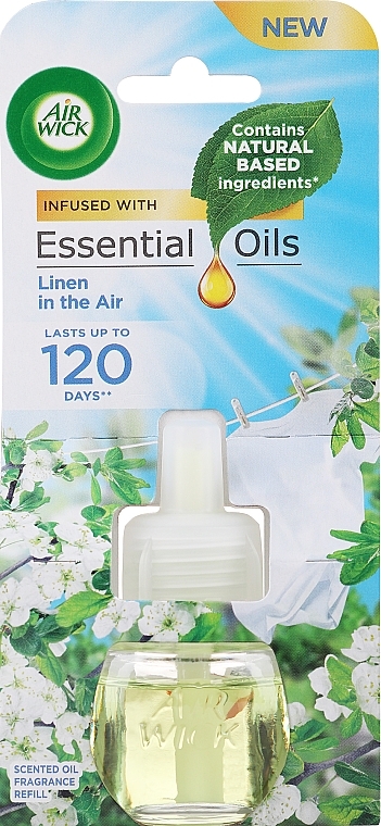 Summer Morning Freshness Air Freshener Refill - Air Wick Essential Oils Electric Linen in the Air — photo N1