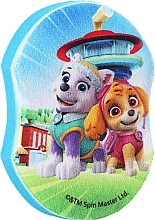 Kids Bath Sponge 'Paw Patrol', Everest and Sky, blue - Suavipiel Paw Patrol Bath Sponge — photo N1