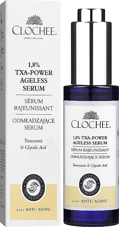 Anti-Aging Face Serum - Clochee Organic 1,8% Txa-Power Serum — photo N2