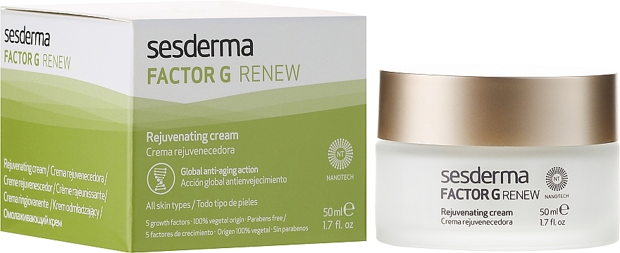 Anti-Aging Repairing Face Cream - SesDerma Laboratories Factor G Anti-Aging Regenerating Facial Cream — photo N1