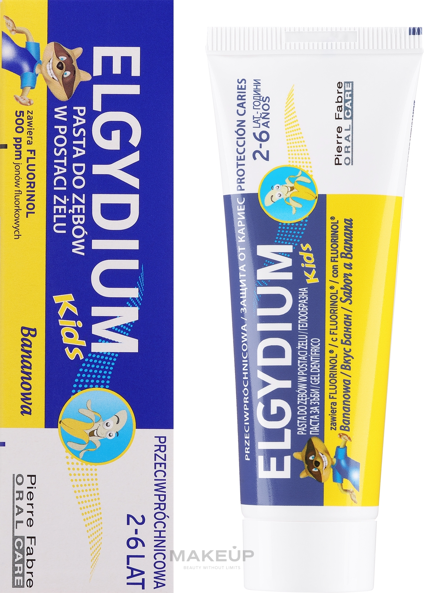 Kids Banana Gel Toothpaste - Elgydium Kids 2/6 Gel Toothpaste Banana — photo 50 ml