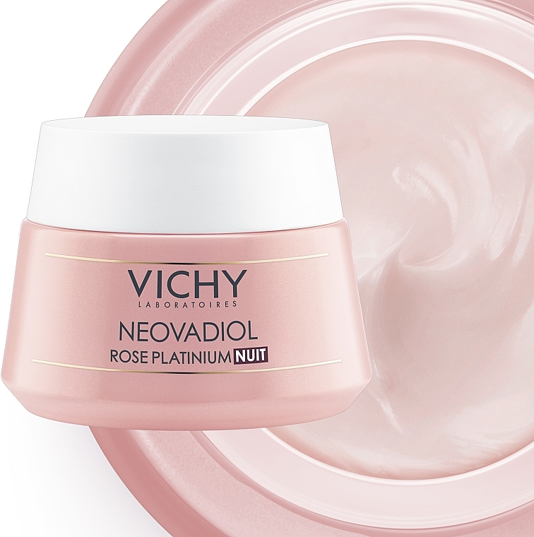 Brightening Night Face Cream for Mature Skin - Vichy Neovadiol Rose Platinum Night Cream — photo N7