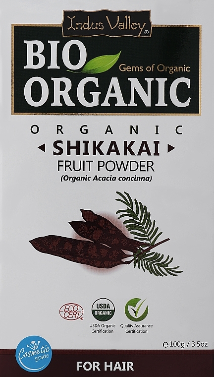 Hair Volume Shikakai Fruit Powder - Indus Valley Bio Organic — photo N3