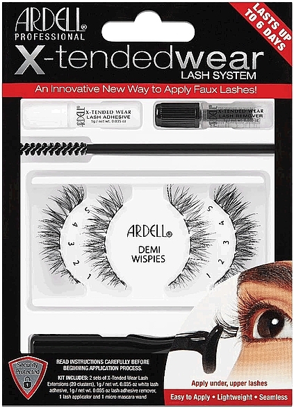 False Lashes Set - Ardell X-tended Wear Lash Demi Wispies — photo N1