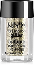 Face & Body Glitter - NYX Professional Makeup Face & Body Glitter — photo N2