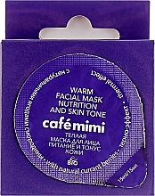 Fragrances, Perfumes, Cosmetics Warm Face Mask "Nourishment and Tone" - Cafe Mimi Nutrition And Skin Tone