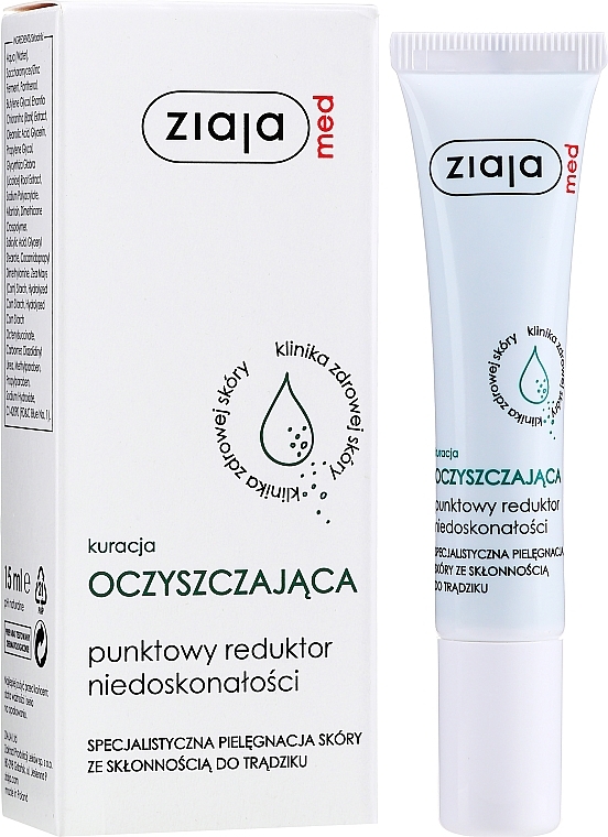 Anti-Acne Treatment - Ziaja Med Spot Acne Reducing Treatment Antibacterial — photo N2