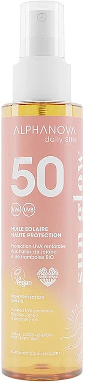 Sunscreen Oil - Alphanova High Protection Sun Oil SPF50 — photo N1