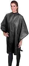 Hairdressing Cape 112x130 cm, black - Eurostil — photo N1